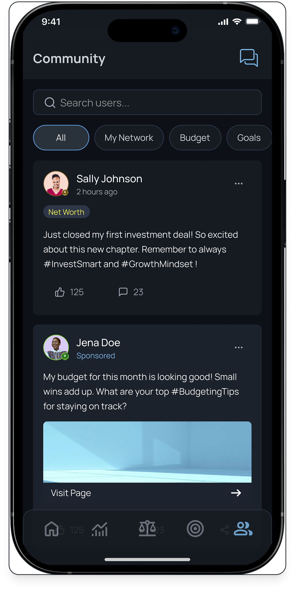 Community on mobile