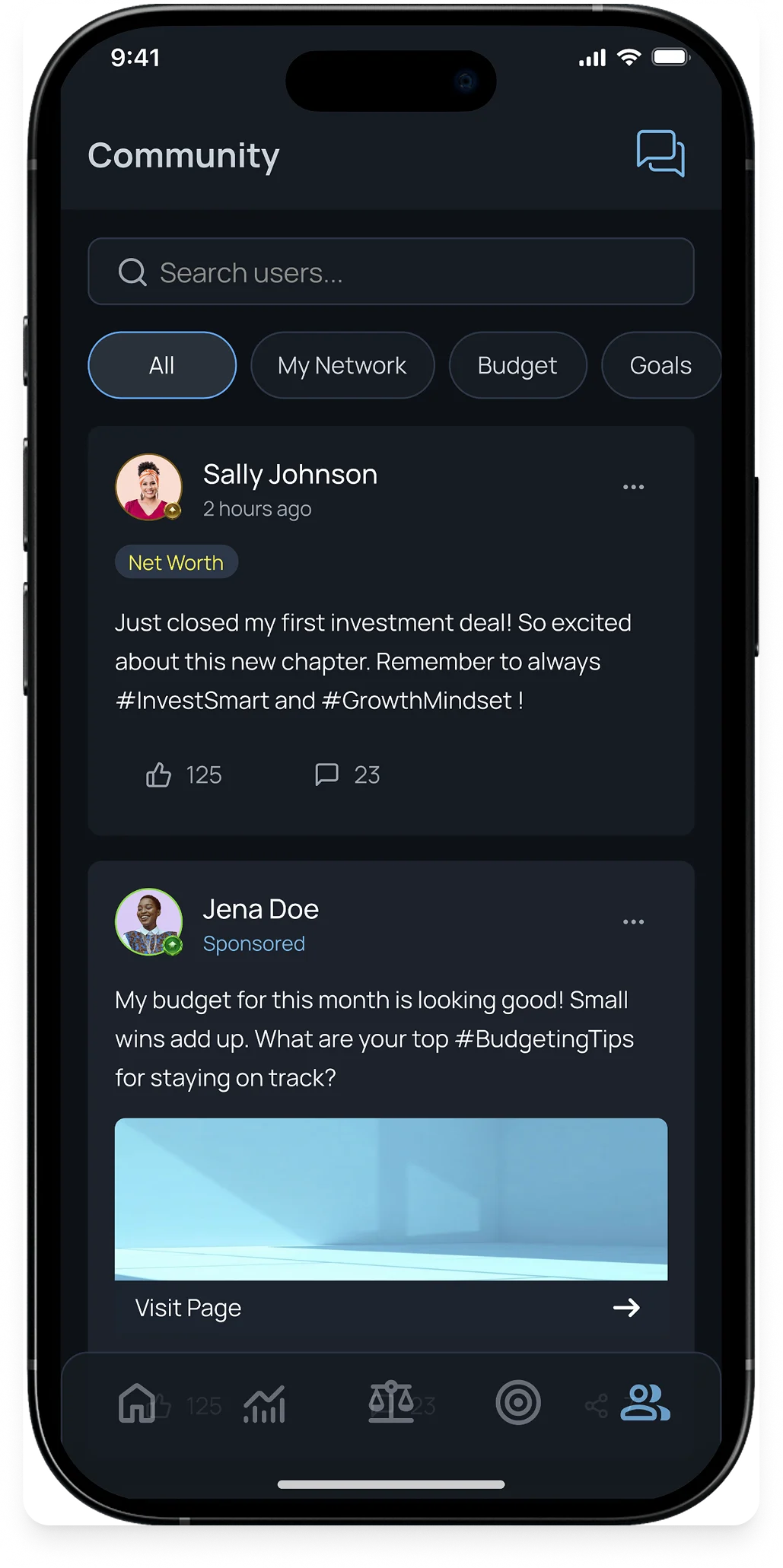 Community on mobile